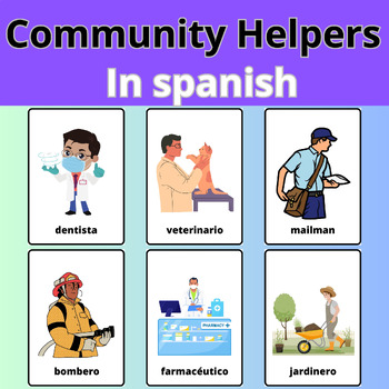 Preview of Community Helpers Activities in Spanish