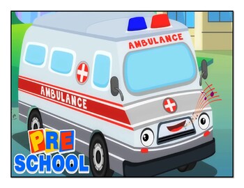 Preview of Community Helpers: Ambulance Song & Craft