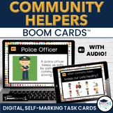 Community Helpers Lesson - BOOM CARDS - Digital Task Cards