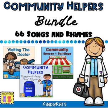 Preview of Community Helpers BUNDLE Songs and Rhymes