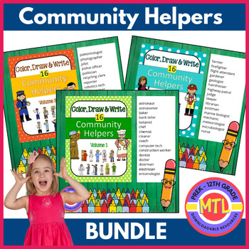 Preview of Community Helpers BUNDLE | 48 Community Helpers