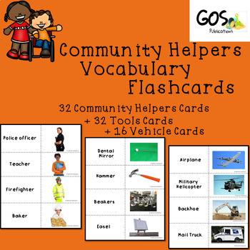 Community Helpers BUNDLE Activity Sheets, Puppets, & Flashcards | TpT