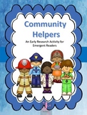 Community Helpers Beginning Level Research Activity