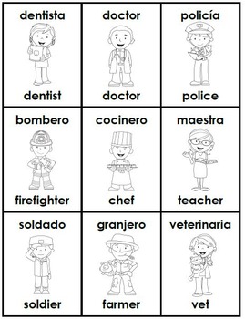 Community Helpers Flashcards - English Vocabulary Cards.