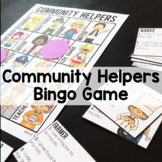 Community Helpers and Occupations Bingo Game