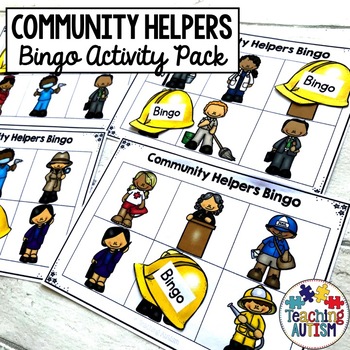 Preview of Community Helpers Bingo Activity