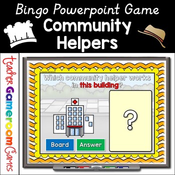Preview of Community Helpers Bingo Game