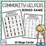 Community Helpers Bingo Game Activity