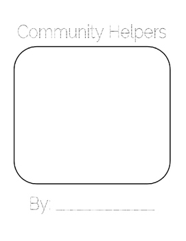 Preview of Community Helpers Book with Bubble Maps