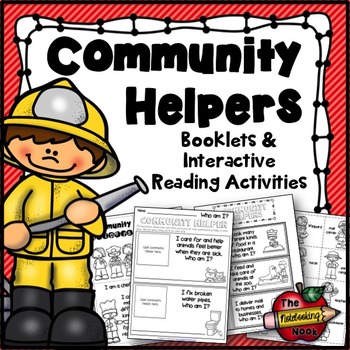 Preview of Community Helpers Booklets and Interactive Reading Activities