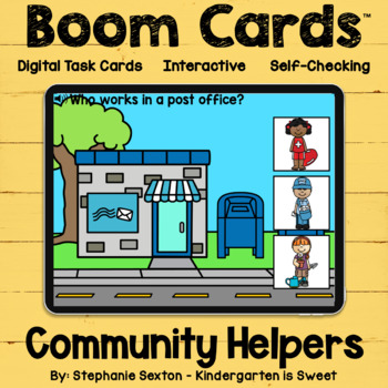 Preview of Community Helpers Boom Cards™