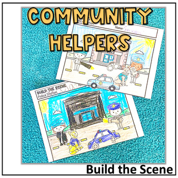 Preview of Community Helpers: Build a Scene Freebie