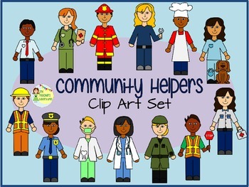 Preview of Community Helpers/Jobs Clip Art - 78 .png images for commercial or personal use