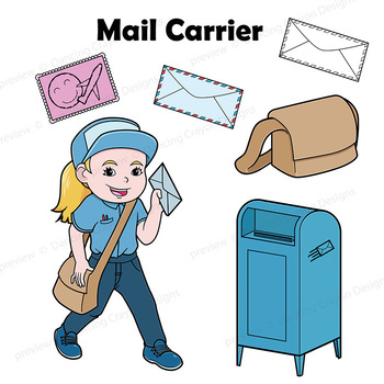 postal carrier clip art