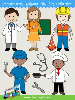 Preview of Community Helpers Clip Art Collection