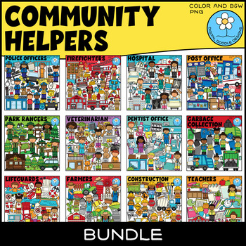 Preview of Community Helpers Clipart BUNDLE