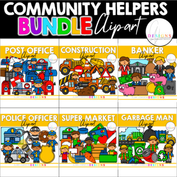 Preview of Community Helpers Clipart Mega Bundle ($30 VALUE)