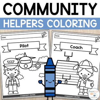 Preview of Community Helpers Coloring Pages