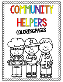 Community Helpers Coloring Pages| Distance Learning