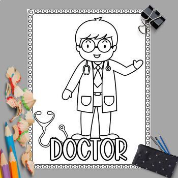 Community Helpers Coloring Pages| Labor Day Coloring Sheets | TPT