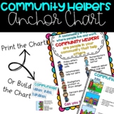 Community Helpers & Community Anchor Charts - Print and GO