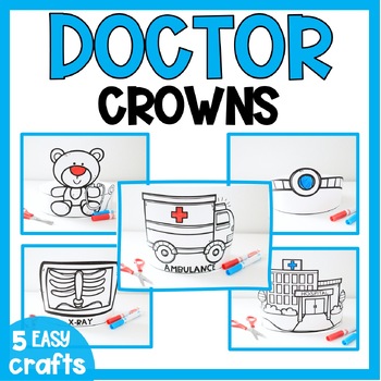 Preview of Community Helpers Craft *Bundle* Doctor Dramatic Role Play Set Activities