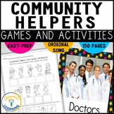 Community Helpers Craft Sort Book Worksheets Math and Lite