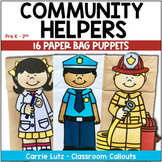 Community Helpers Crafts Paper Bag Puppets