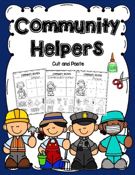 Community Helpers Cut & Paste by Learning Palace | TpT