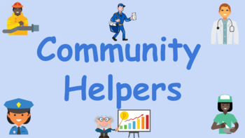 Preview of Community Helpers - DIGITAL Memory Game