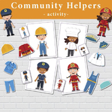Community Helpers Dress Up Preschool Printable Worksheets 