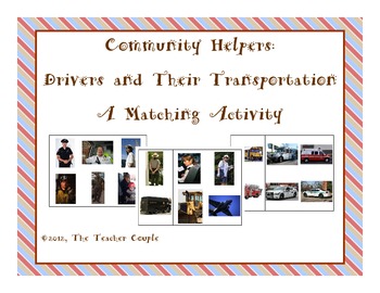 Preview of Community Helpers: Driver and Transportation Matching Activity