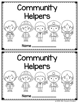 Community Helpers - Emergent Reader by Ms Cocoa's Kinders | TPT