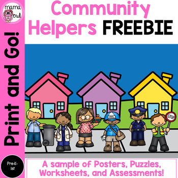 Preview of Community Helpers FREEBIE