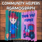Community Helpers Farmer Agamograph Coloring Craft Activity