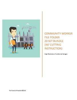 Preview of File Folder - Community Helpers (Set of Twenty)