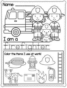 Community Helpers: Firefighter by Rainey Cloud Classrooms | TpT