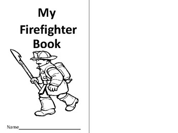 Preview of Community Helpers Firefighter Book