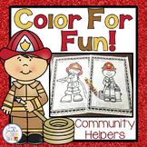 Community Helpers Firefighters Coloring Pages Freebie