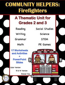 Preview of Community Helpers | Firefighters Thematic Unit