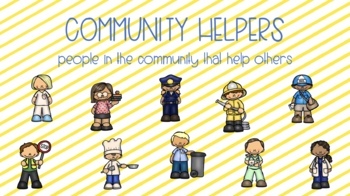 Preview of Community Helpers Google Slides
