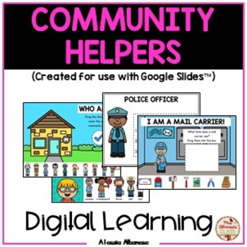 Preview of Community Helpers {Google Slides™/Classroom™}