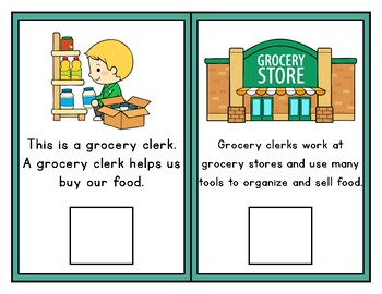 Community Helpers: Grocery Clerks Adapted Book (Clip Art) by Ms Vs ...