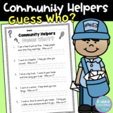 Community Helpers Guess Who Worksheet