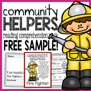 Preview of Community Helpers Informational Text Pack - Fire Fighter Free Sample!