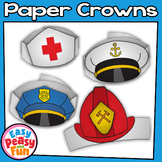 Community Helpers Hats, Community Workers Paper Crowns Craft
