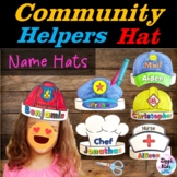 Community Helpers Hats Editable Name Crowns - Community He