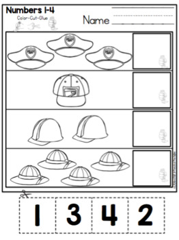 Who Wears this Hat? Math, Literature and Craft by Preschool Printable