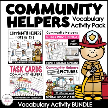 Community Helpers Activity Pack: Posters | Games | Task Cards ...