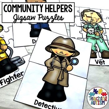 Preview of Community Helpers Jigsaw Puzzles